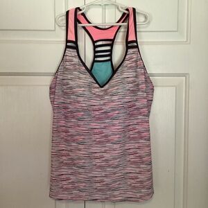 Multi color tankini top